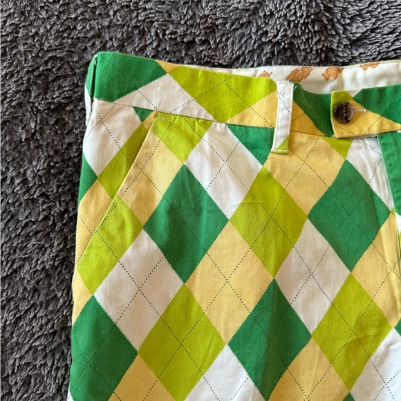 LOUDMOUTH Men’s Argyle Golf Shorts - Picture 10 of 16